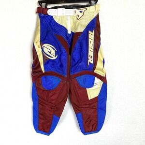 Vtg Answer Ion Toddler Motocross Pants Sz 18 Youth Coated 90s Y2K Dirt Bike Knee